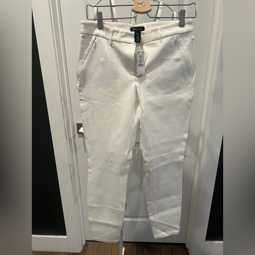 White‎ House Black Market Off-White 6R Skinny Jeans NWT